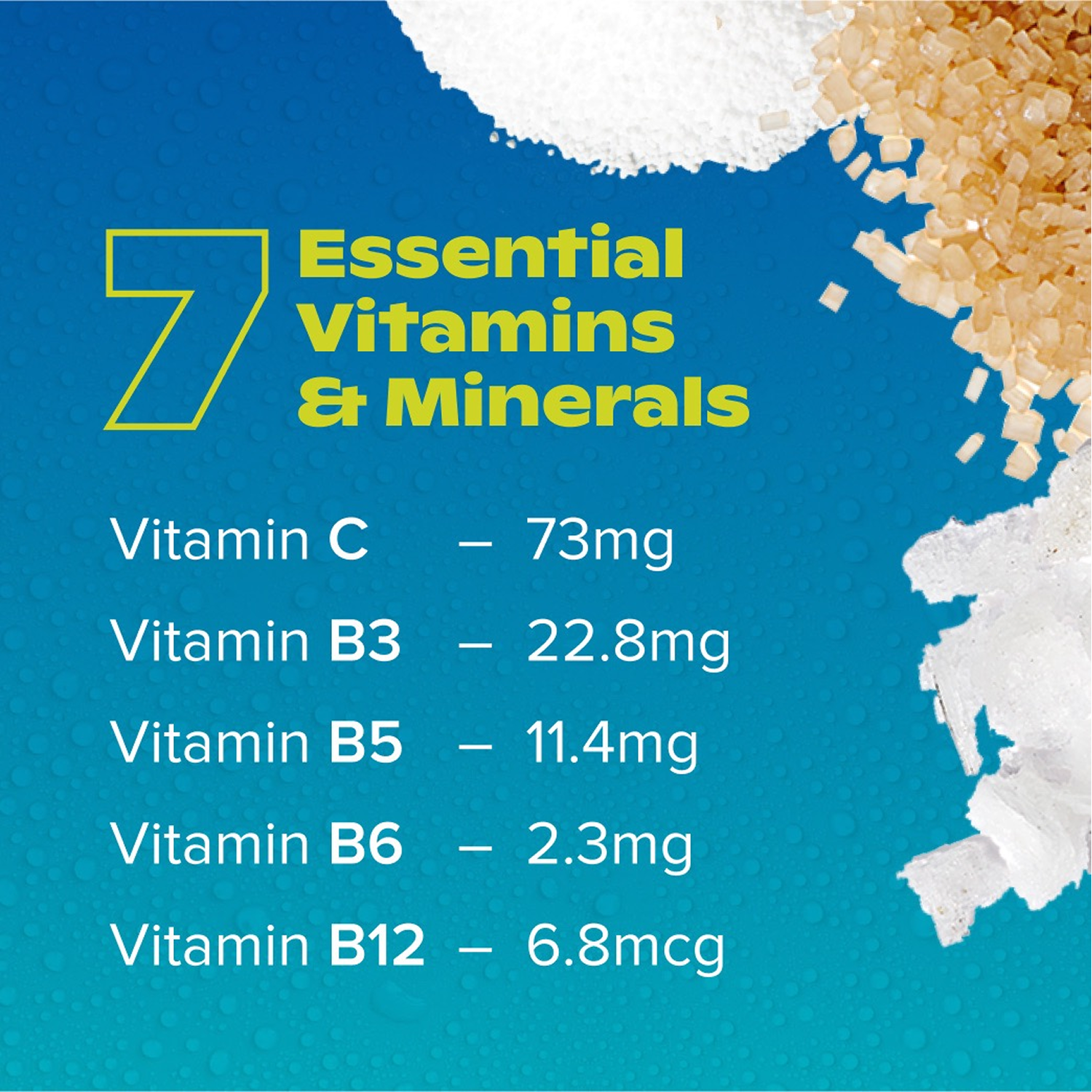 Liquid IV Hydration Multiplier electrolyte powder contains several essential vitamins and minerals